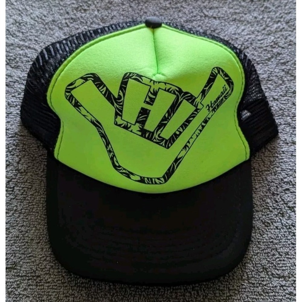 Vintage Hawaiian Headwear Truckers Hat - Hawaii Snapback‎ Retro CLEAN